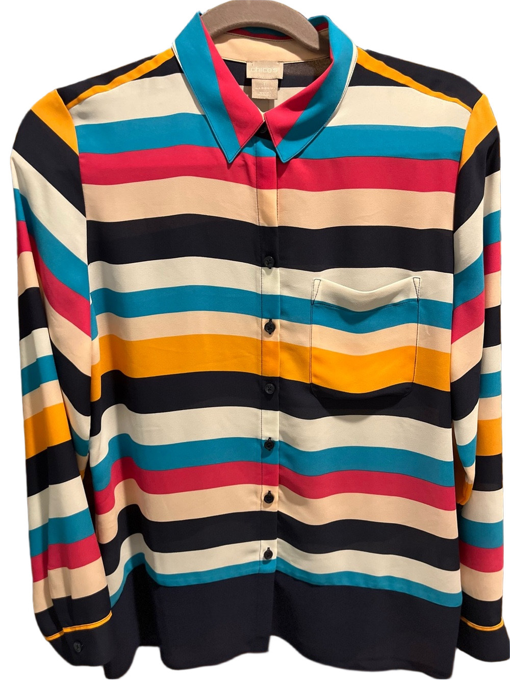 77. WOMENS CHICO’S 1/M DETAIL TOP